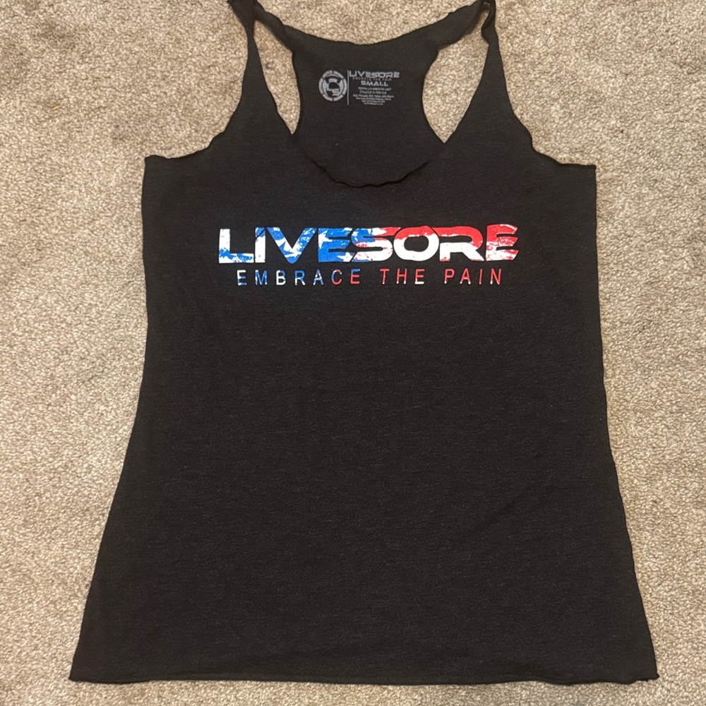 Livesore Women's Black Graphic Tank Top